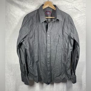 Untuckit Grey Button Down Shirt Sz XL